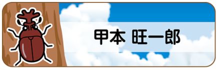 昆虫のお名前シール
